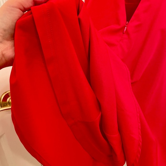 Lulu’s Red Halter Skater Dress, Racerback | Size Small - Picture 6 of 8